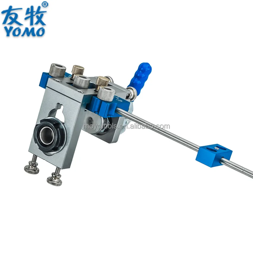 Woodworking Three In One Wood Punching Positioning Set Cabinet Hardware Tools Punch Locator Dowel Jig Fast Fixed Drilling Guide
