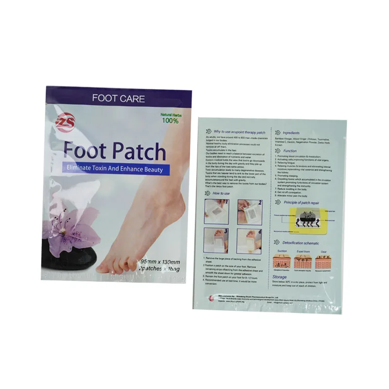 ZHUSHI China Manufacturer Diabetes Foot Patch Ginger Organic Detox Feet Cleansing Ginger Foot Detox Pads