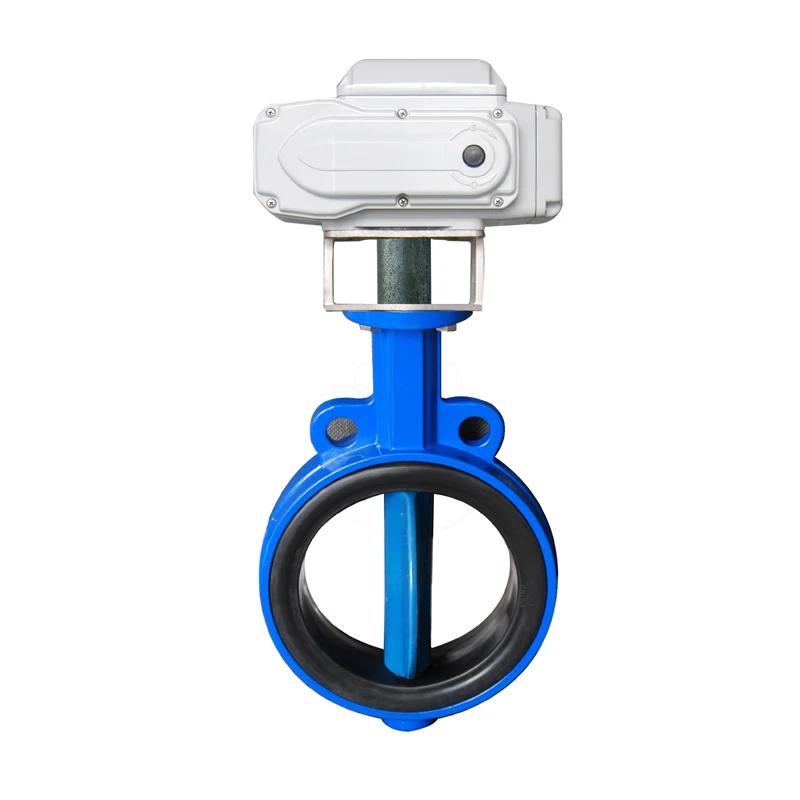 DN400 EPDM Lined Pneumatic Wafer Type Cast Iron Butterfly Valve