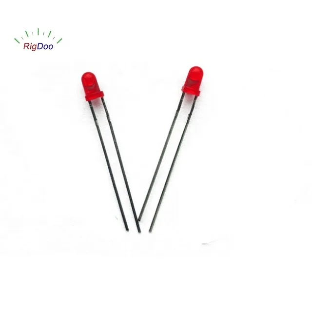 
Hot selling Brightness Through Hole 3mm LED Light Soure Red 