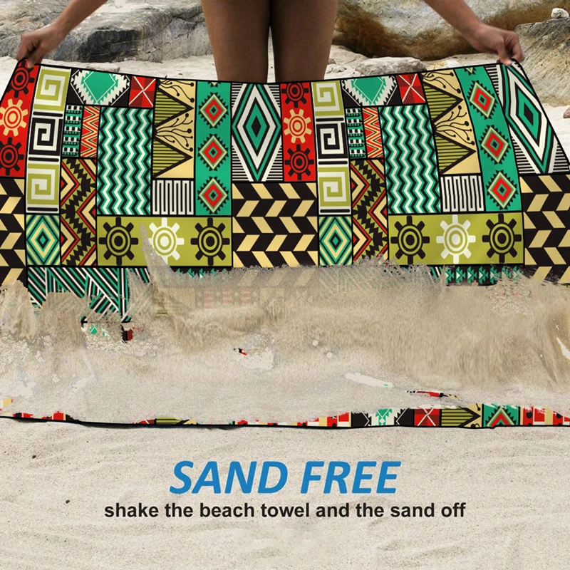 Micro fiber towel manufactory custom name double side print quick dry microfiber beach towel summer sand free beach towel