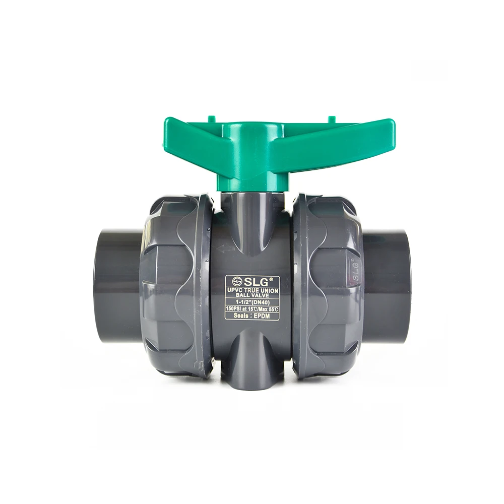 High quality UPVC water supply pipe fittings double union check valve