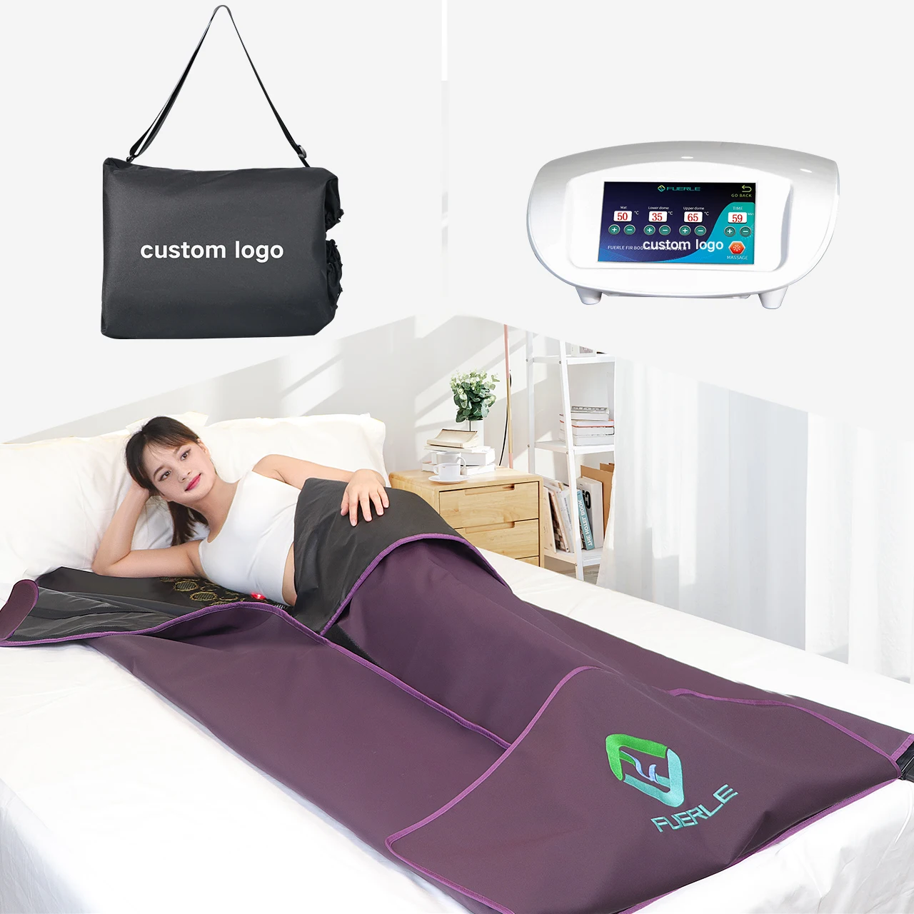 Professional sauna blanket detox fat burned slimming thermal far Infrared sauna blanket health infared for weightloss