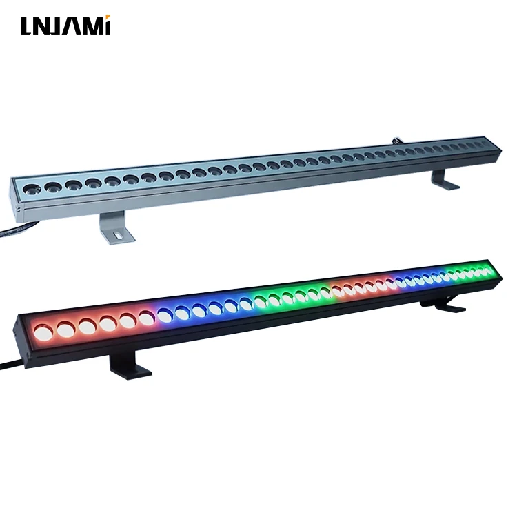 LNJAMI 36W DC24V LED Wall Washer IP65 Waterproof RGB Wallwasher Light For Outdoor Landscape Bridge Building Facade Lighting