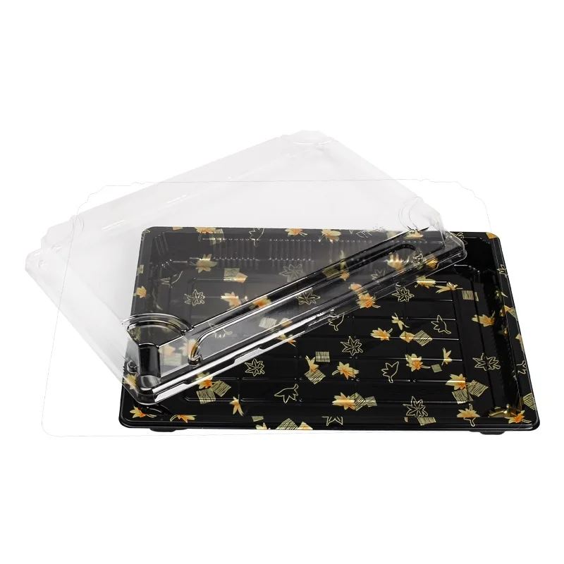 Fast food clear hamburger Japanese sushi box lunch box for kids