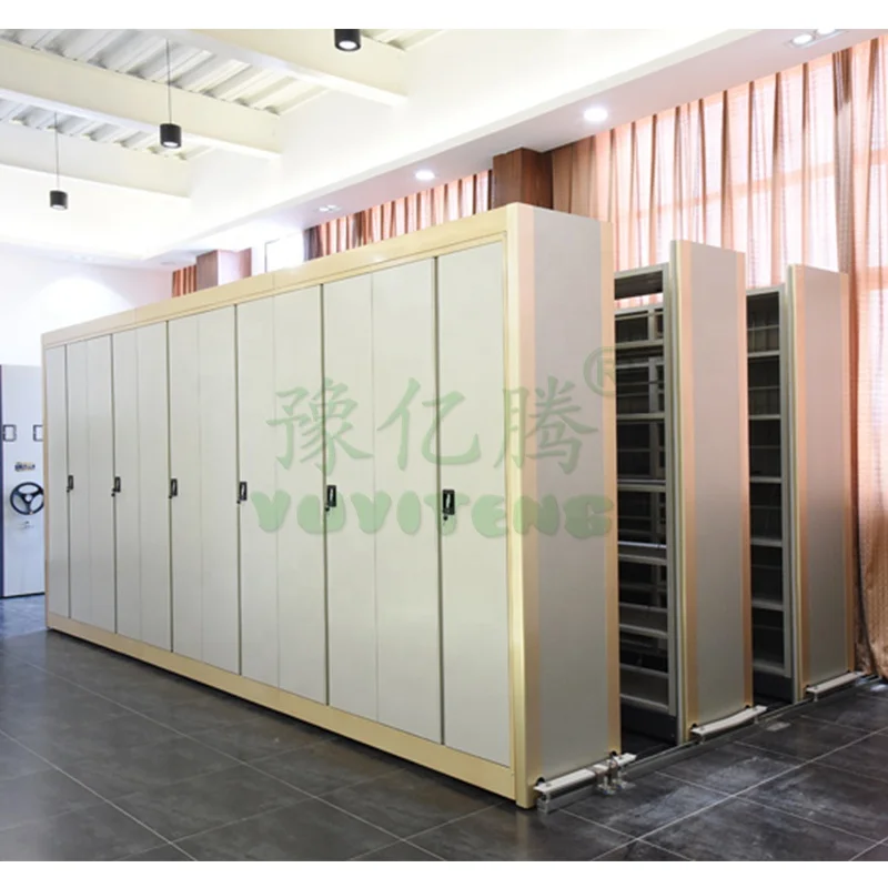High Density Mobile Filing Shelving System Archive Mobile Filing Storage Shelves