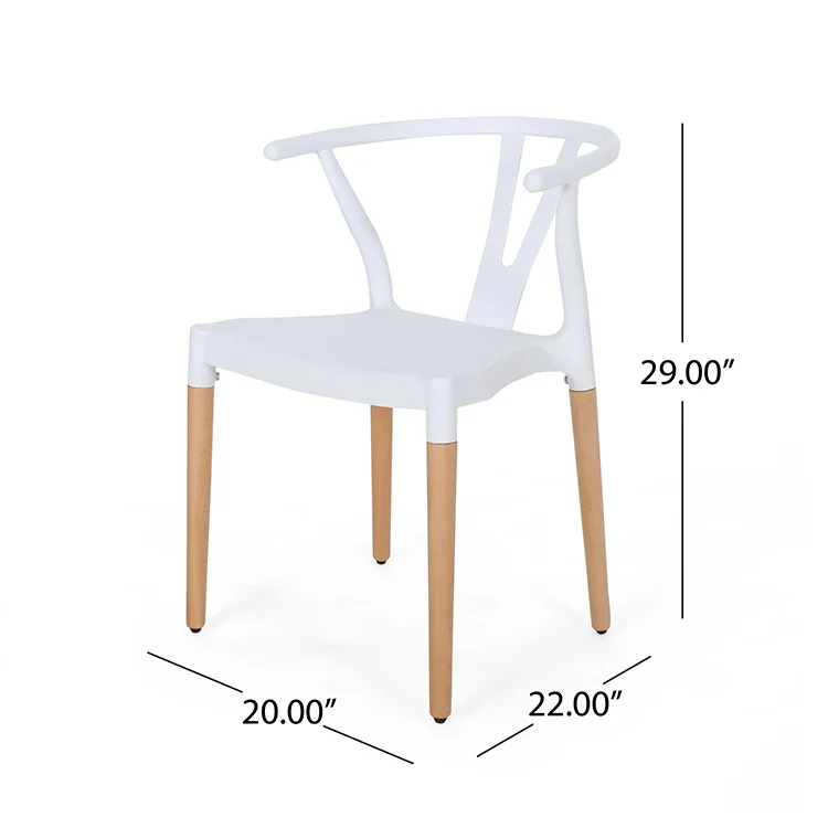 Free Shiping within the U.S. White Modern Wood Legs Dining Room Chair