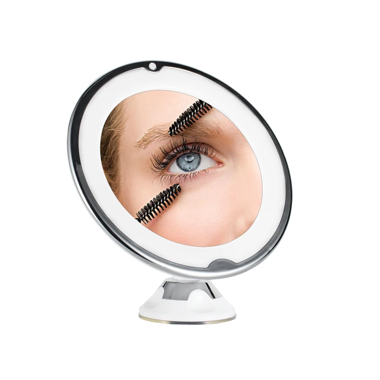 10x mens wallmount moveable led light beauty  flexible  vanity  bathroom  shaving mirror