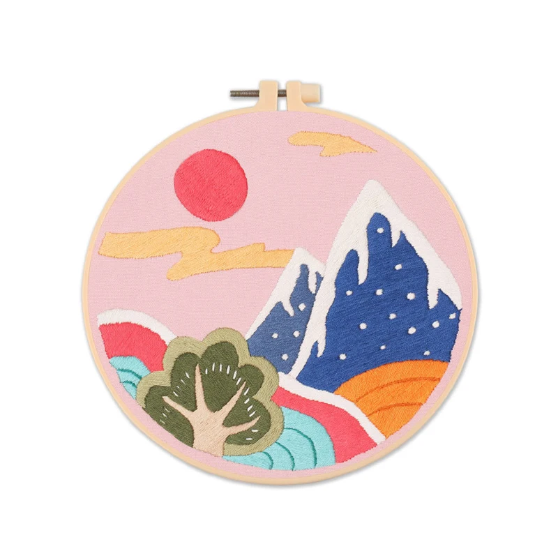 Набор для вышивания на горном закате начинающих