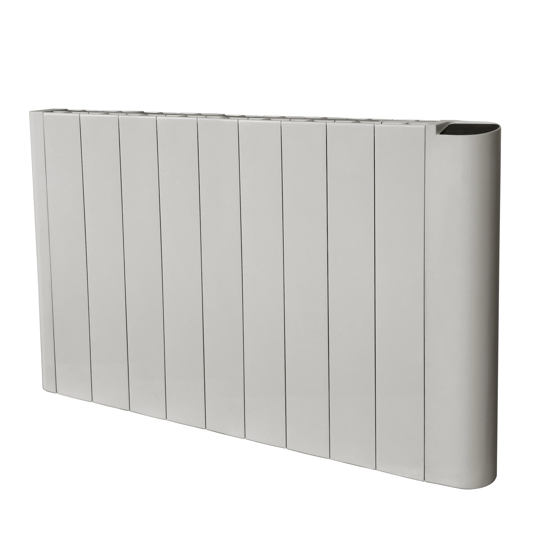 Wall mounted non oil-filled E09C 2000W inertia aluminum electric radiator with OLED display P1-P6 program P7-P9 custom program