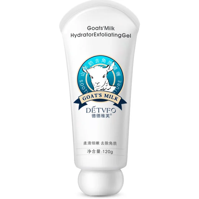 В наличии Отшелушивающий увлажняющий пилинг для кожи глубокое очищение увлажняющий гель из козьего молока