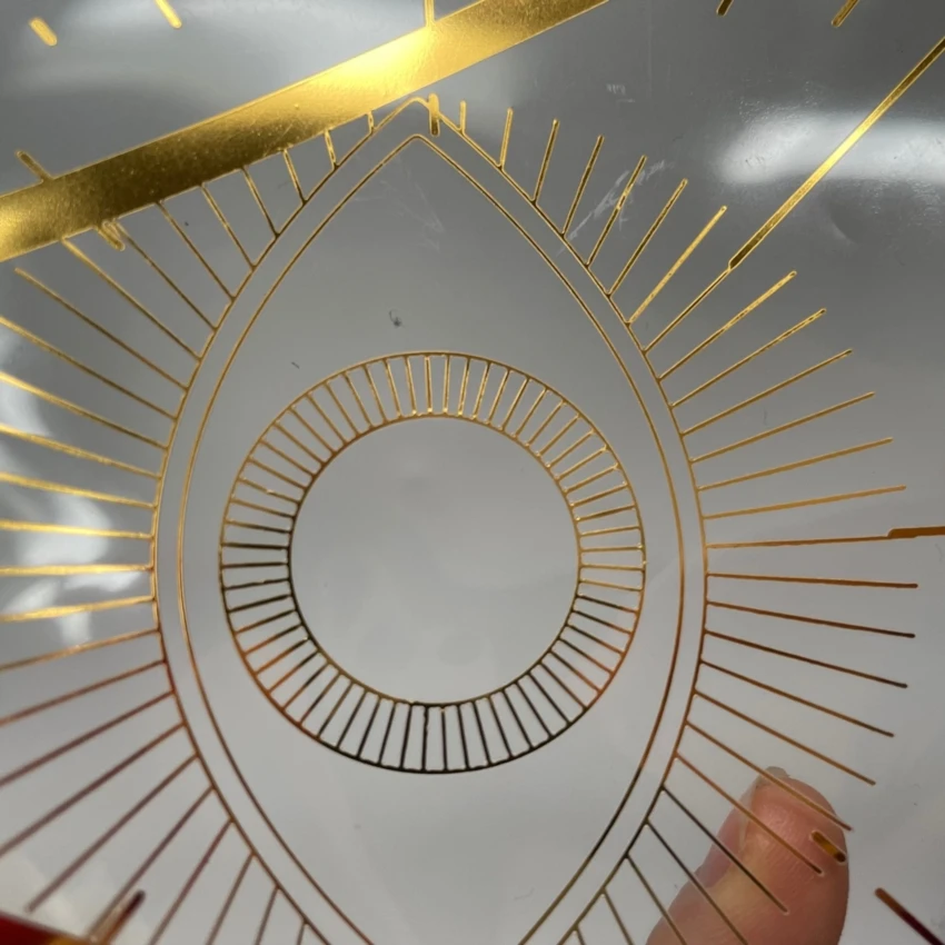 Customized Beautiful Design Metal heat Transfer Stickers Label Non Removable Transfer Stickers Foil Transfer heat on sticker