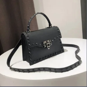 2021 new fashion Designer Messenger Rivet Litchi PVC Jelly Bolsas Designer leather crossbody handbag for women