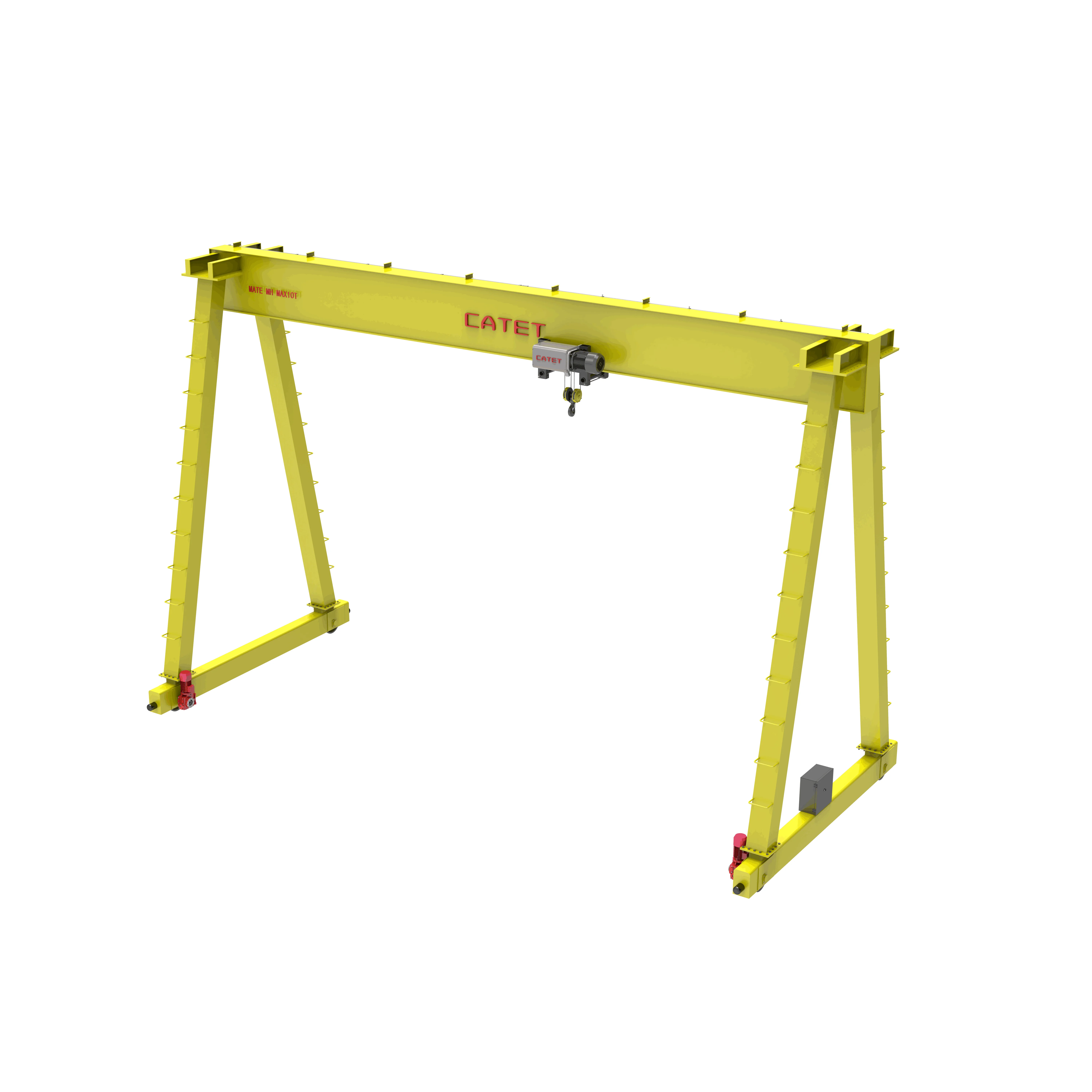 Наружный Новый 10 тонн однобалочный козловой кран эффективное оборудование для передачи материалов с барабанным кабелем