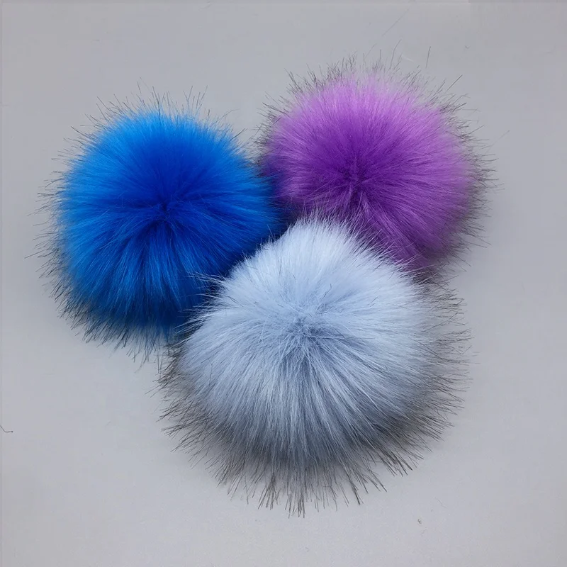 Colorful Keychain Beanie Hat Keyring Slippers Bag Charms Detachable Fluffy Pom Poms Fur Ball Faux Fur Pompom