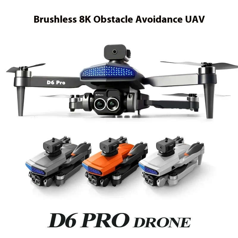 D6pro Obstacle Avoidance Drone Brushless Motor Aerial Photography Remote Control Aircraft Four Axis Drone Drone