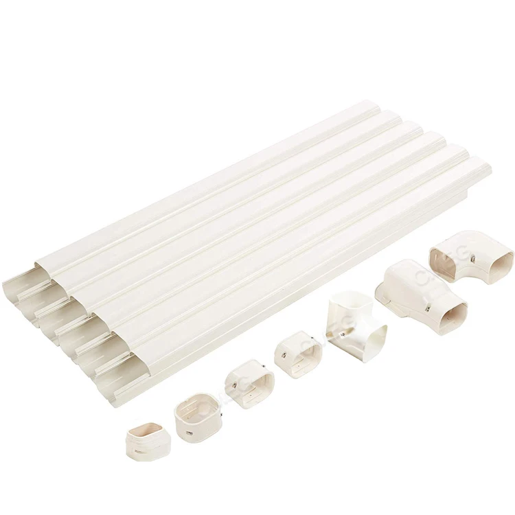 Система ОВКВ запасные части переменного тока декоративный воздуховод ПВХ линия комплект крышек minisplit