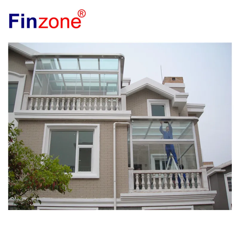 accordion frameless glass door sliding folding open freely separately