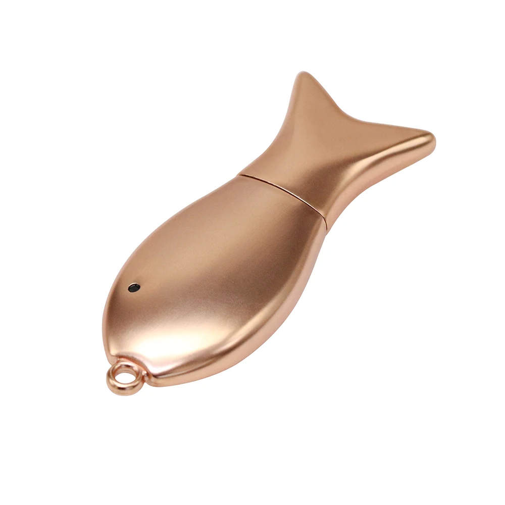Hot Selling Mini Metal Fish USB Flash Drive 16GB 8GB 4GB USB 2.0 100% Real Capacity Keychain Usb Memory