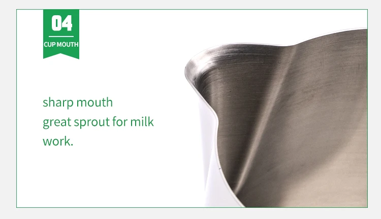 600ml Mini Silver Milk Jug Stainless Steel Cup for Milk Frothing Pitcher