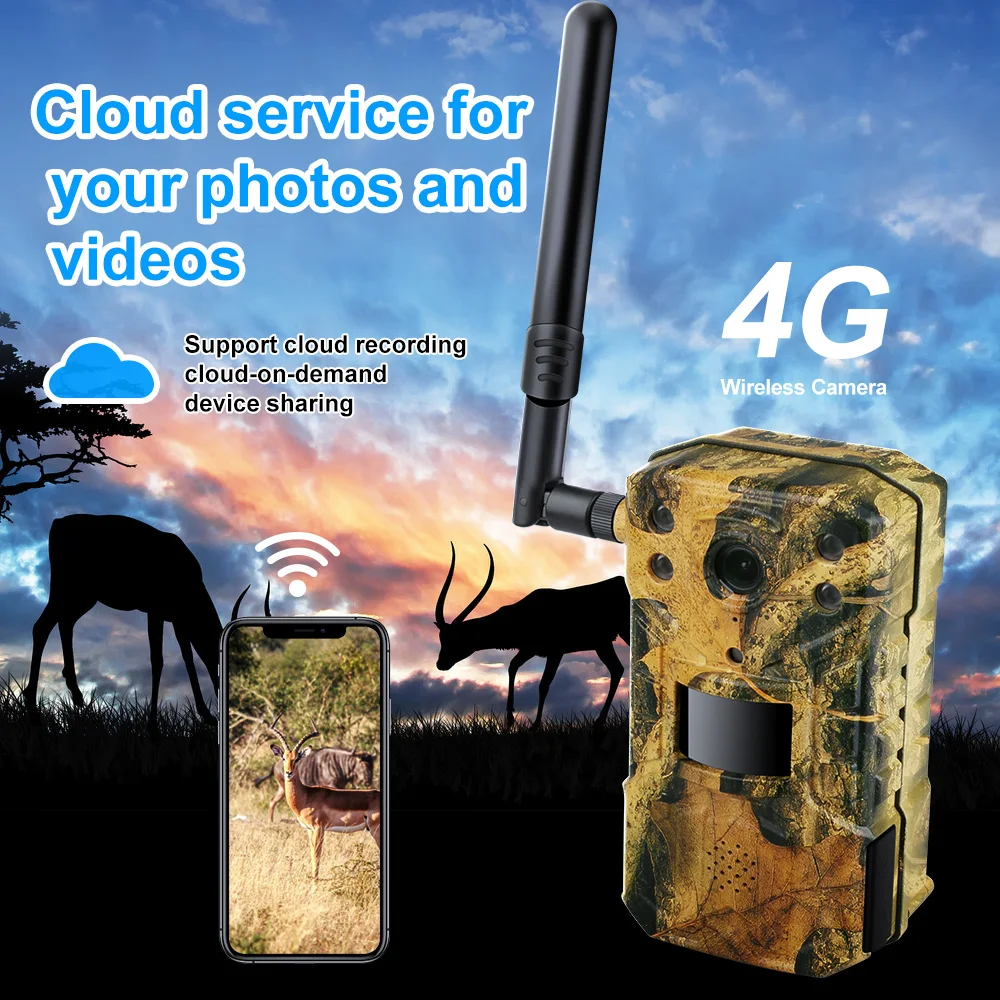 4G Lte Live Stream Trail Camera Hunting 4G Trail Camera Cellular Solar Camera Traps