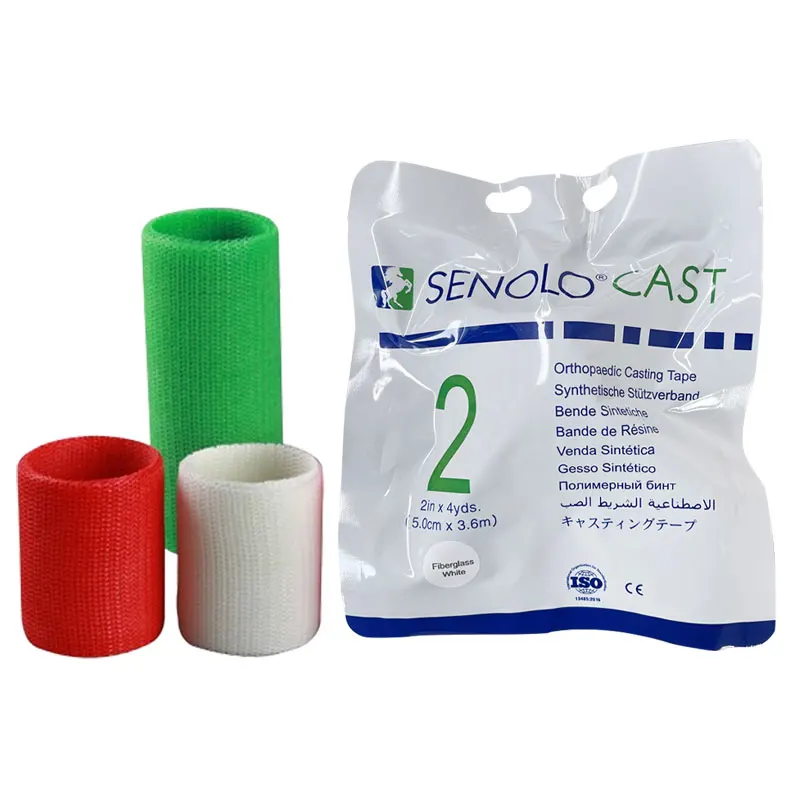 Different Colors Orthopedic Fiberglass Casting Tape Plastic bandage orthopedic fibreglass bandage and casting tape