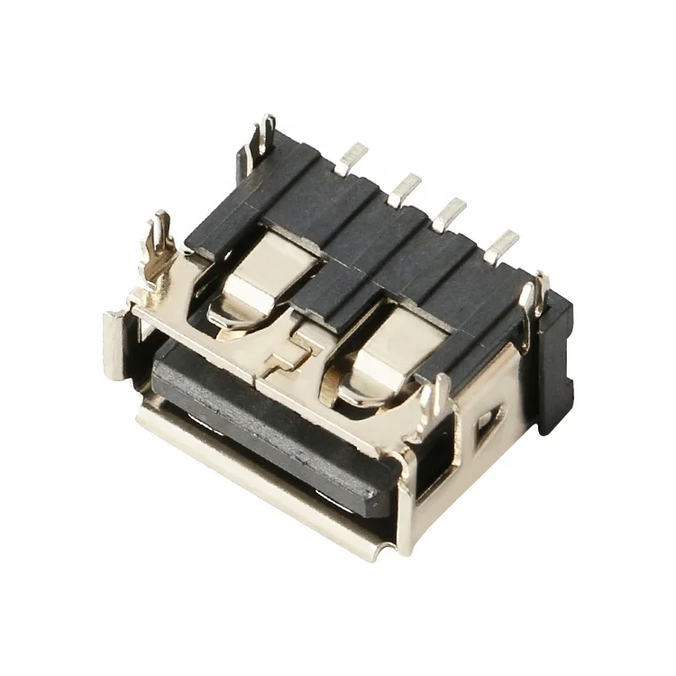 USB 2.0 Female AF usb connector plug SMT Four Pin Plug universal usb-a 2.0 female connector