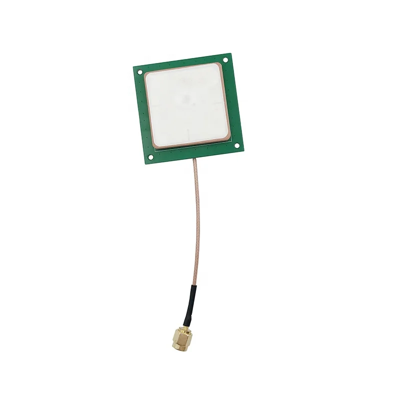 868M 915M RFID Ceramic Built-in Omnidirectional High Gain Antenna SMA Male IPEX Connector 12cm Cable RG178 50x40x5.5mm