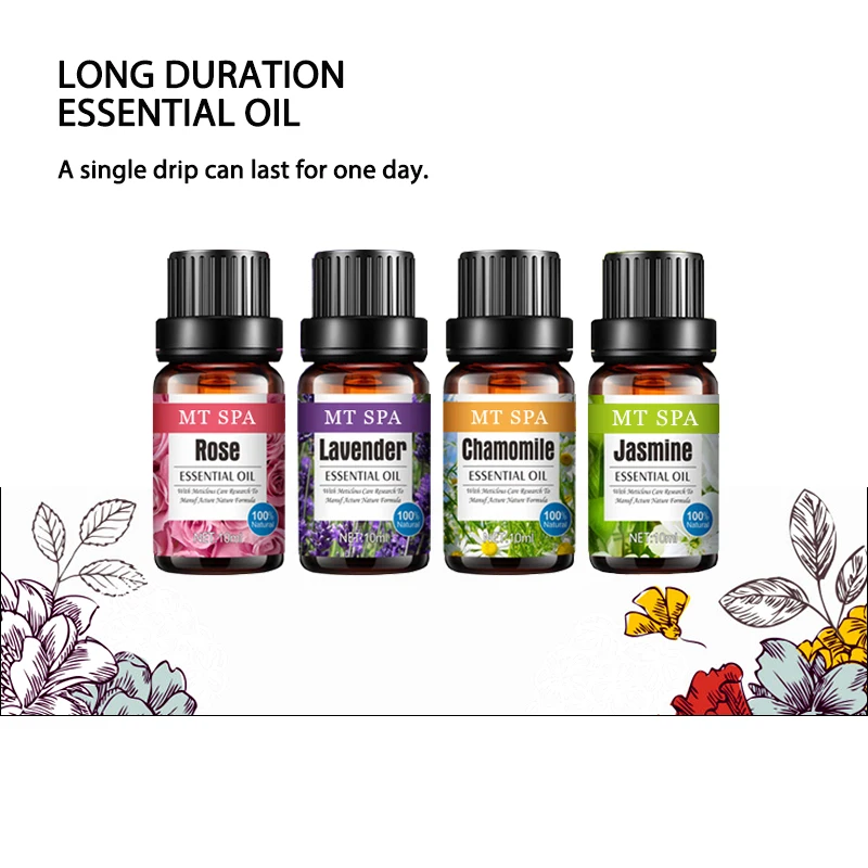 
pure flower oil ordor remove Humidifier oil Cold Pressed create mood aromatherapy oil premium grade flower flavor 