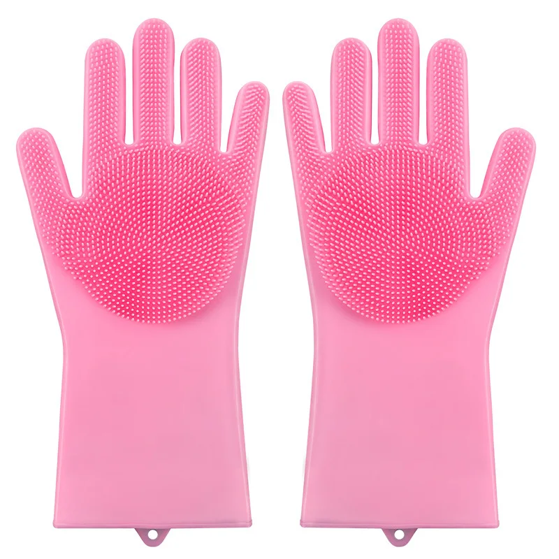 Waterproof Gloves Pet Bathing Massage Brush Rubber Silicone Pet Grooming Glove Tools Cats Dogs Shower Comb Accessories