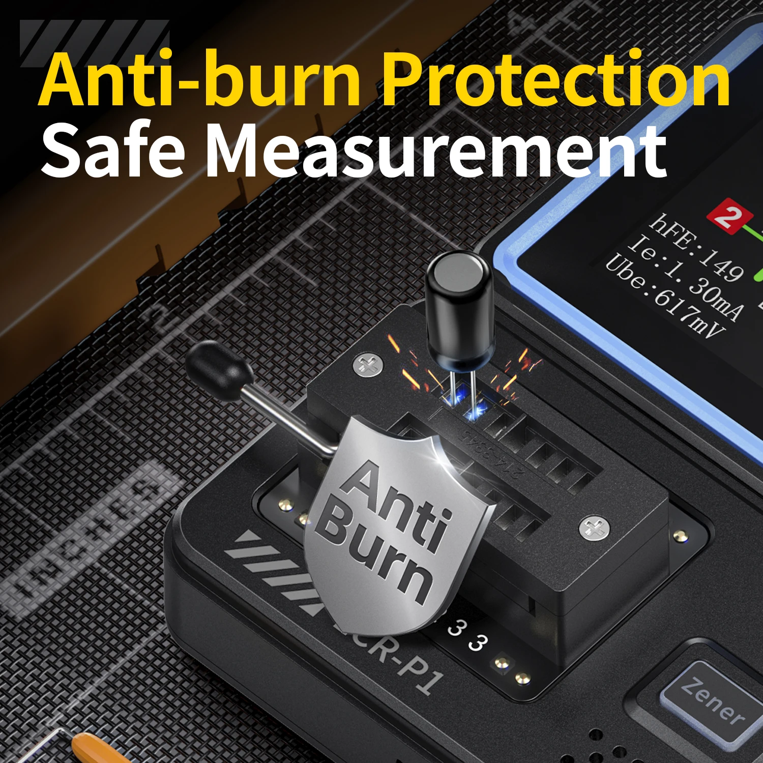 Fnirsi LCR-P1 transistor tester multifunctional capacitor resistor MOS field-effect transistor electronic component detector