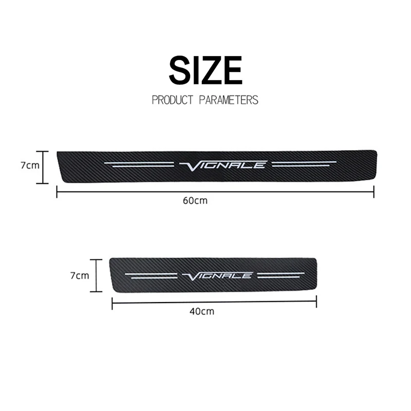 4pcs car Sticker door carbon leather Fiber Sill Plate For ford focus 2 3 MK1 MK2 MK3 MK4 VIGNALE ST-Line accessories car styling