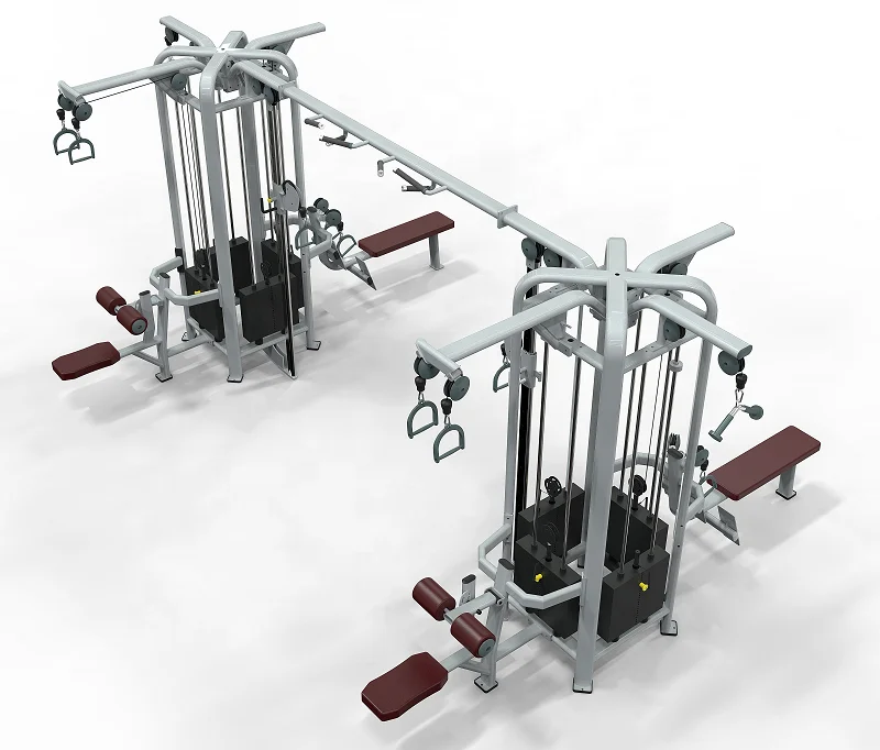 Commercial fitness equipment factory customized 8 different multi functions power rack