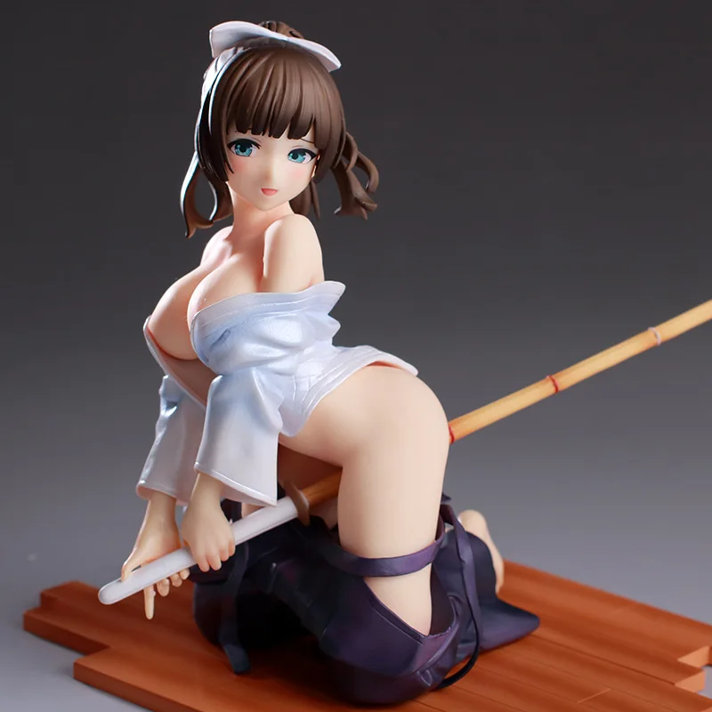 16CM Anime Figure Kendo Girl Xiyuan Temple Nadeko Sexy  Kneeling Pose Adult Model