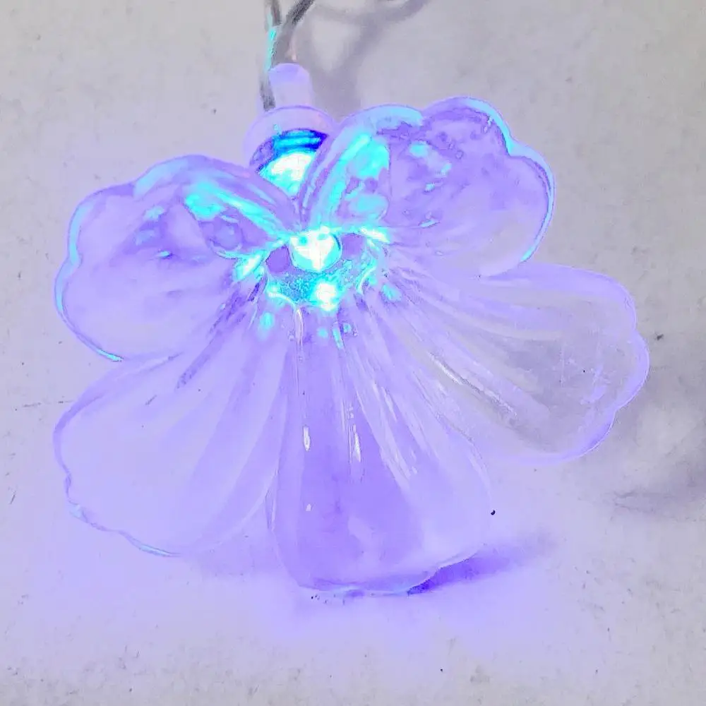 Battery Operated Christmas Artificial Flowers With LED  RGB String Lights Fairy Garden Decorative Lights For Indoor And Outdoor