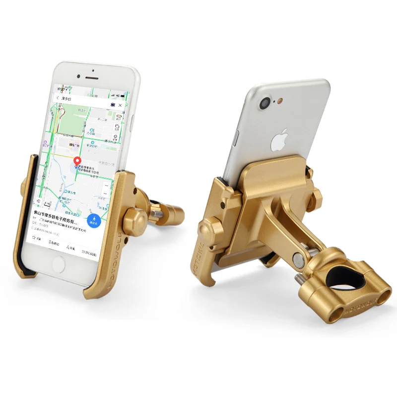 Universal Aluminum Alloy phone holder motorcycle scooter for telephone metal holder phone for GPS handlebar mirror seat holder