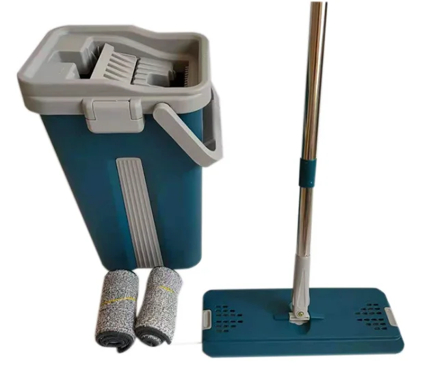 Factory Wholesale Household Free Hand Scrape Floor Swob Washing Bathroom Cleaner Tool  Cleaning Floor Flat Mop