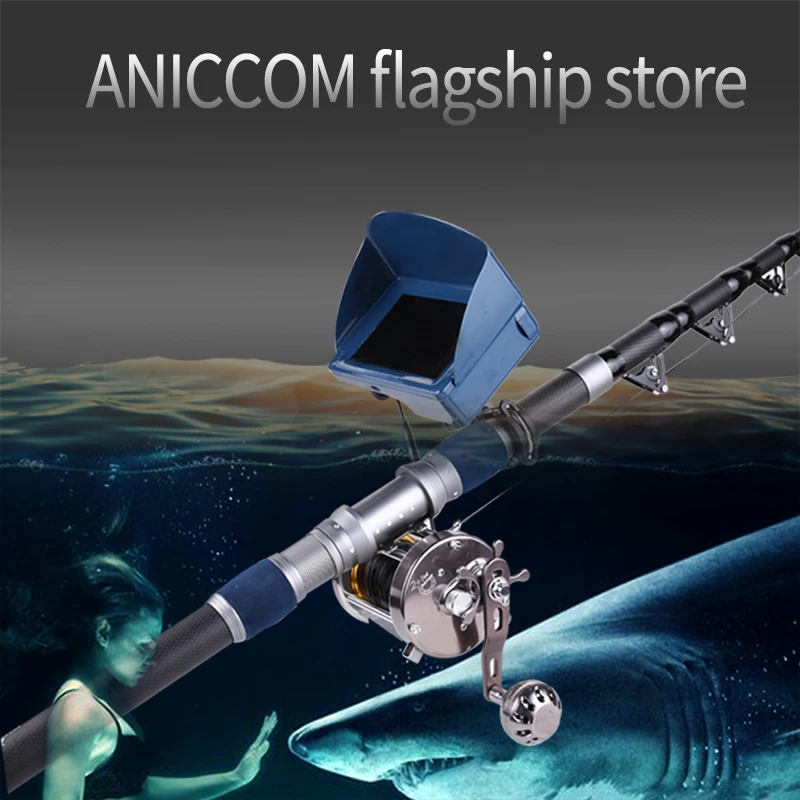 ANICCOM  Camera for Fishing Underwater IP68 HD  H95-70m+NO.1 Rod Fishing Rod Set Underwater Visual Camera Fishing Pole Kit