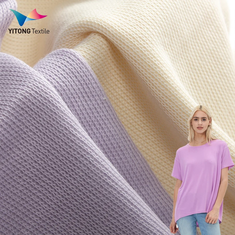 Wholesale 190 gsm Organic Cotton Knitted Fabric 100% Cotton Fabric for T-shirt Clothing