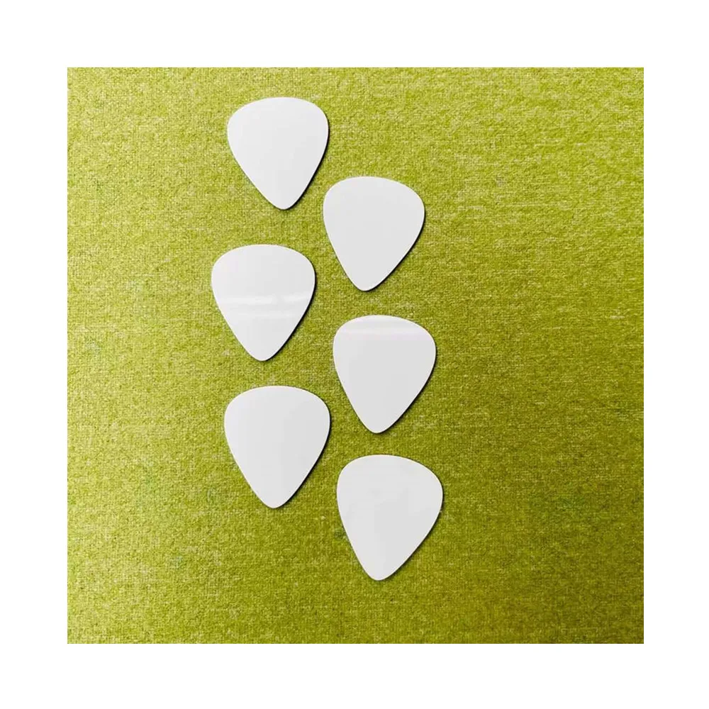 2022 Personalized Metal Sublimation Guitar Picks Double Sided Sublimation Printable Guitar Pick Aluminum Blank for Digital Print