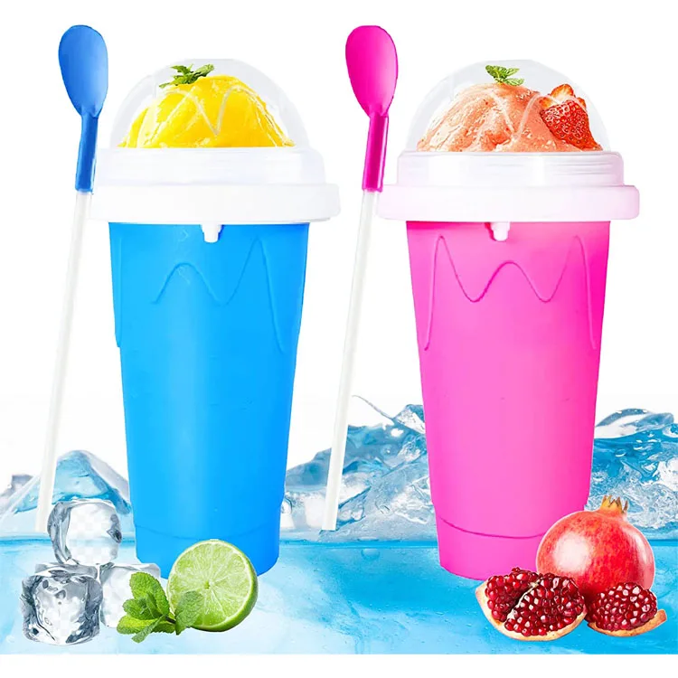 Wholesale Fast Frozen Ice Cream Silicone Cup Portable Summer Cooling Magic Slushy Maker Kids Family Cube PP SUMMER QUICK ICE