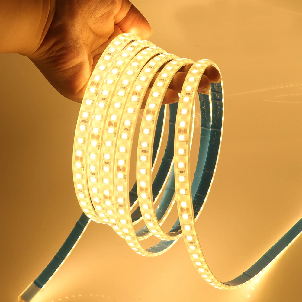 IP68 Waterproof LED Strip Light DC12V 24V 2835 120LEDs/m Flexible Adhesive Outdoor Lamp 3000K 4000K For Swimming Pool Garden