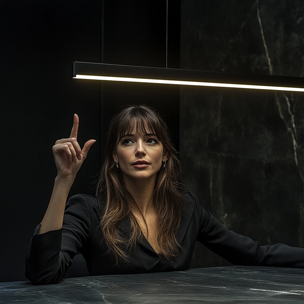 Led Light Tube 60cm - 150cm Remote Control 20 30 40 50 Watt Led Tube Light Suspend Line Lamp