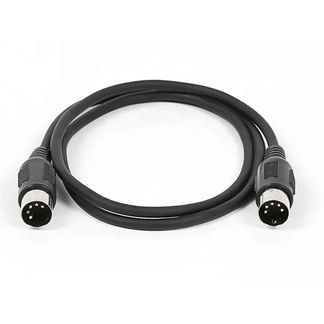 Mini Din 8 Pin MIDI Male Plug  Audio Extension Cord for Microphone