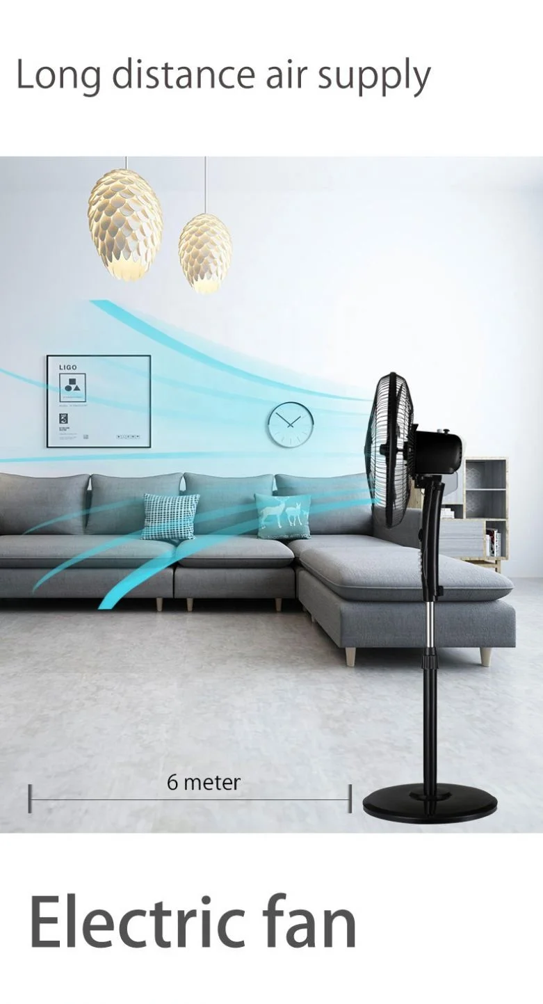 400 mm 3 5 Blades 16 18 20 Pedestal Fan White Black Pack of 1 Metal Plastic Body Indoor Floor Mount Fan