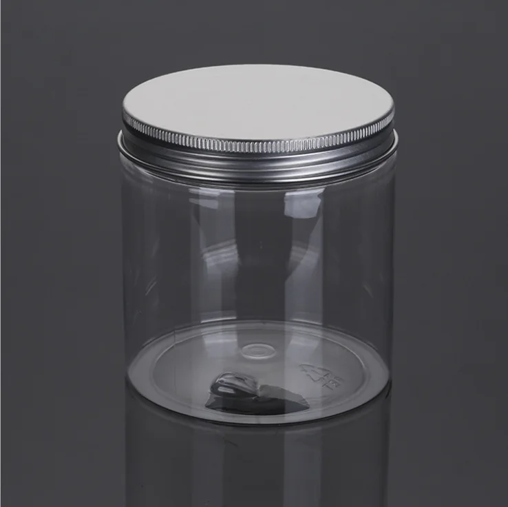 300ml 300 ml 500ml 4 oz 8 oz 10 oz 6 oz 16oz clear pet plastic spice jar with screw top lid