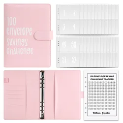 Wholesale Business Planner Set Notebook with 6 Rings Spiral A5 A6 Budget Binder in Macaron Color PU Leather Cover for Gifts