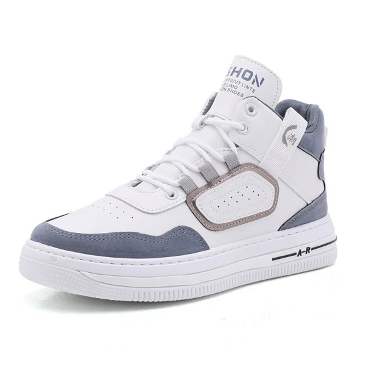 Wholesale New Type Stocked Customized Casual Sport Grey Color Men Shoes Sneaker