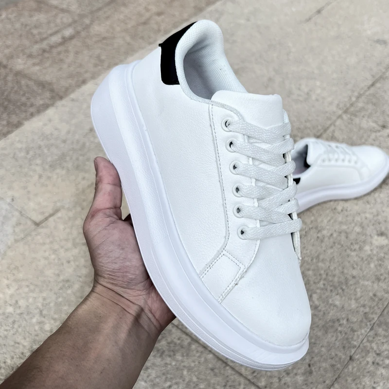 Shoes Men, trending products 2023 new arrivals Shoes Leather Custom Fashion White Sneakers for Men Women