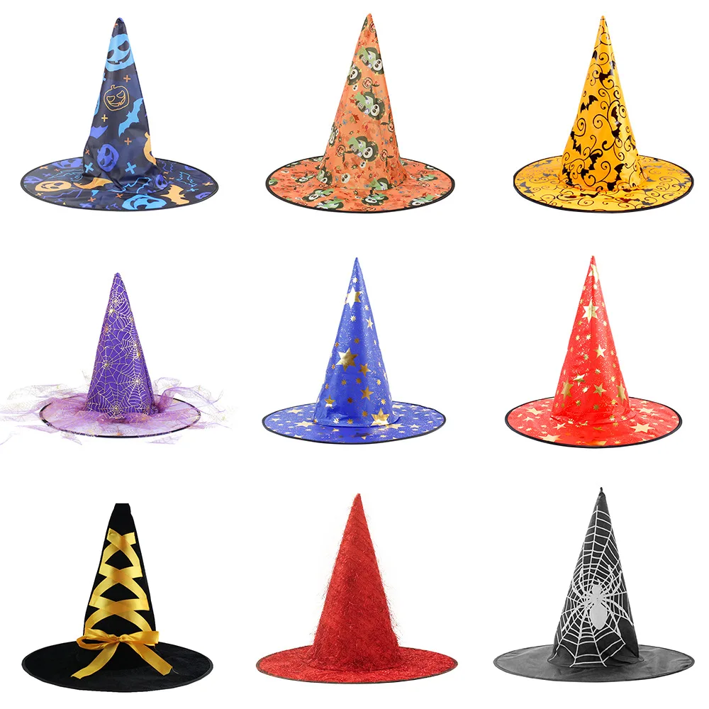 Top Selling Halloween Costume Witch Hat Halloween Costume Accessory For Holiday Halloween Party Witch Hat